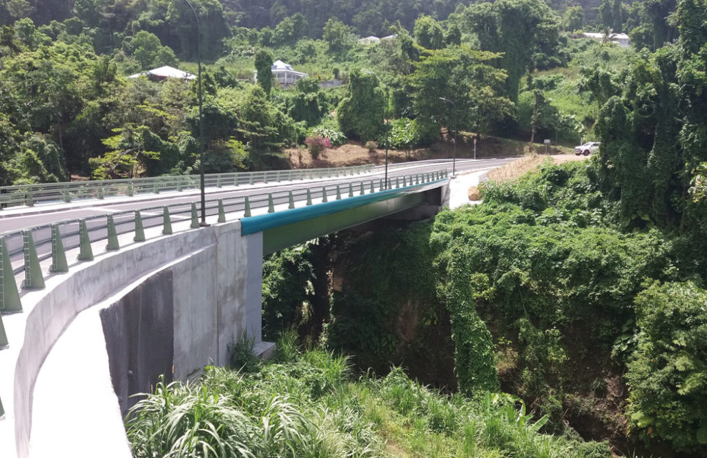 Ouvrage d'art - Pont des Marsouins sur la RD9 en Guadeloupe (971) - SERUE Ingénierie
