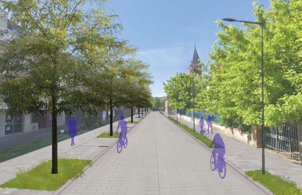 Aménagement rues et places - Pistes cyclables de la ville d’Obernai (Bas-Rhin) - SERUE Ingénierie