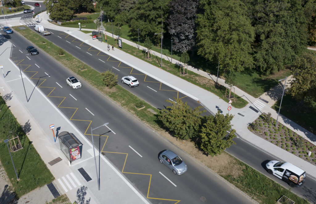 Pistes cyclables - Réalisation d’itinéraires cyclables continus et sécurisés sur les axes structurants de la ville d’Obernai (Bas-Rhin) - SERUE Ingénierie (67)
