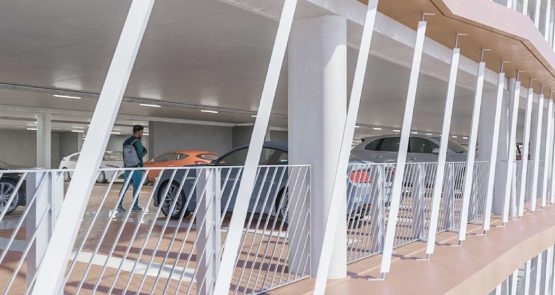 Parking - Parking aérien silot - Gare SNCF - 67500 Hguenau Bas-Rhin - SERUE Ingénierie
