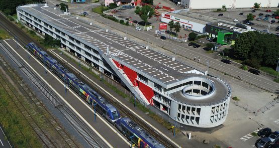 Parking - Parking aérien silot - 67 Gare de Molsheim Bas-Rhin - SERUE Ingénierie