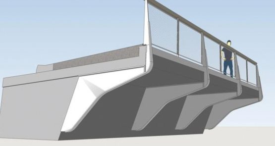 Ouvrage d'art - Réseau BHNS de l’agglomération de Thionville - Construction de l’ouvrage d’art sur la Moselle (57) - SERUE Ingénierie
