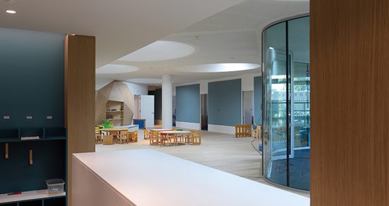 Enseignement - Petite enfance, premier cycle - Crèche au sein du bâtiment Winston Churchill du Parlement Européen à Strasbourg (Bas-Rhin) - Serue Ingénierie.