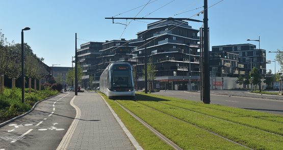 Transport et infrastructures - Tramway de Strasbourg extension de la ligne D vers la ville de Kehl en Allemagne - SERUE Ingénierie