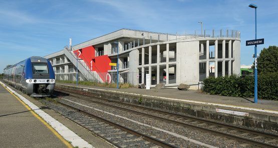 Parking - Parking aérien silot - 67 Gare de Molsheim Bas-Rhin - SERUE Ingénierie