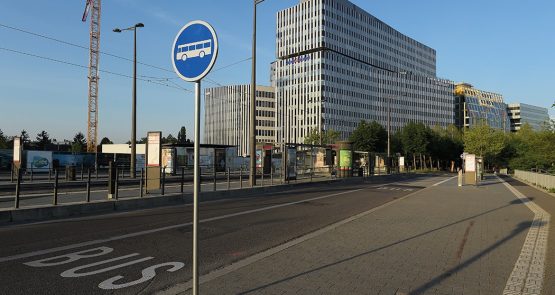 Espace public - Rues et places - Ligne BHNS H entre la Gare Centrale et le Parlement Européen de Strasbourg (Bas-Rhin)