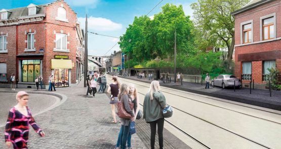 Création d’une première ligne de tramway dans l’agglomération de Liège en Belgique - Europe - SERUE Ingénierie