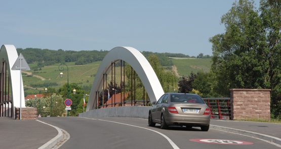 Ouvrage d'art - Construction d’un pont de liaison inter quartiers de type bow-string à Molsheim (Bas-Rhin) - SERUE Ingénierie