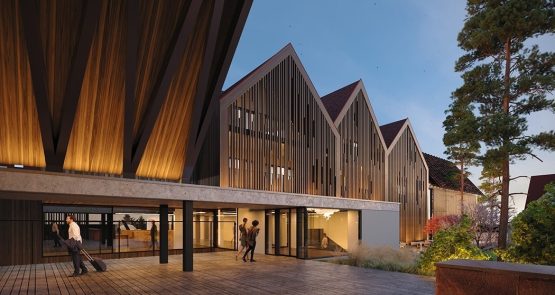 Commerce et prestations de services : Parc Hôtel**** à Obernai (67) : concilier un bâtiment avec des matériaux traditionnels et une architecture moderne ainsi que des économies d’énergie - SERUE Ingénierie Bas-Rhin.
