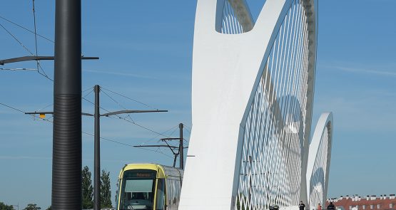 Straßenbahn: Erweiterung der Tramlinie D von Straßburg (F) nach Kehl (D) - SERUE Ingénierie (Frankreich 67)