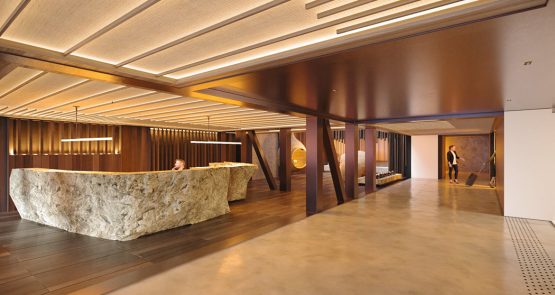 Commerce et prestations de services : Parc Hôtel**** à Obernai (67) : concilier un bâtiment avec des matériaux traditionnels et une architecture moderne ainsi que des économies d’énergie - SERUE Ingénierie Bas-Rhin.