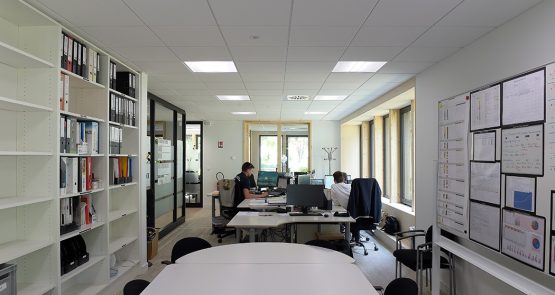 Bureaux - Locaux de SERUE Ingénierie à Schiltigheim (67) et transformation en bâtiment passif.